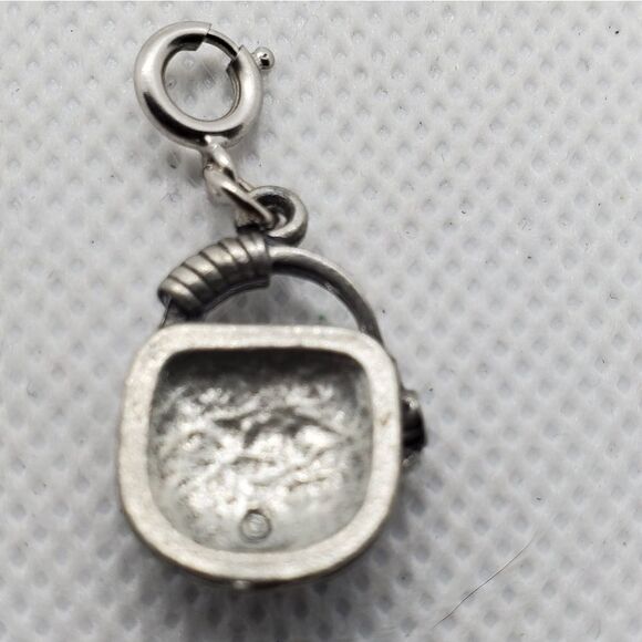Silver Tone Portable CD Player & Headphones Charm - Picture 3 of 3